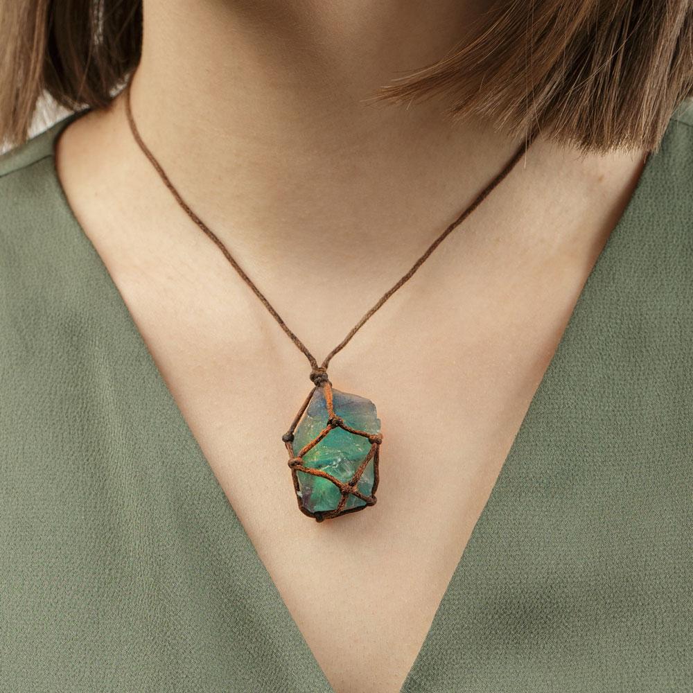 collier en fluorite